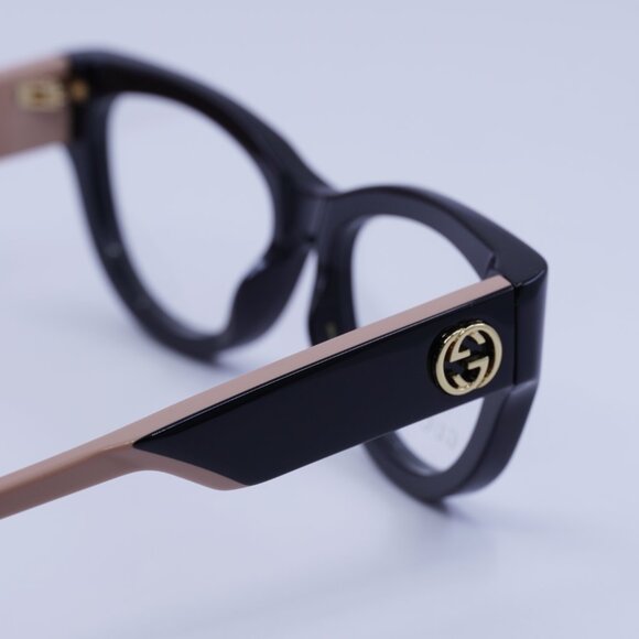 Gucci GG1665O 008 Eyeglasses Black/Nude 53mm Cat Eye Frame - Picture 11 of 12